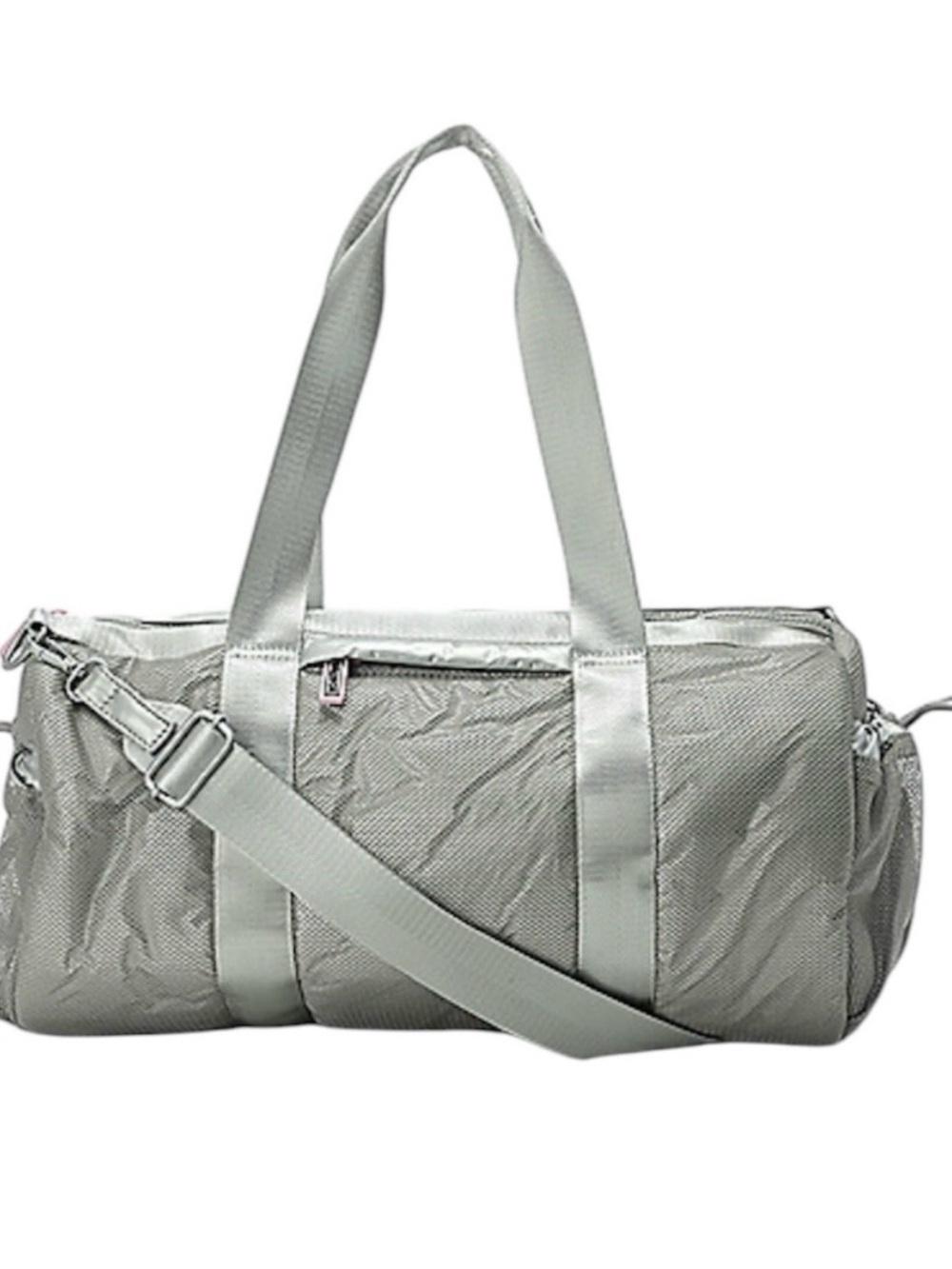 Wildfox Metallic Silver Travel Duffel Bag
